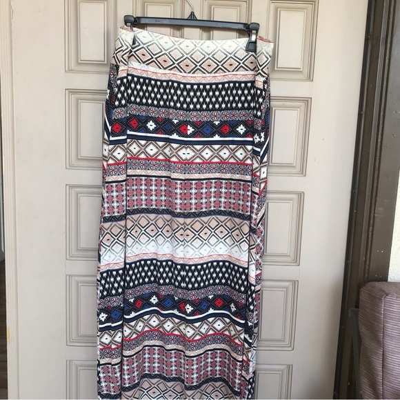 Unbranded Maxi Skirt SzS Graphic Southwest Print Spandex Mix - Picture 1 of 5